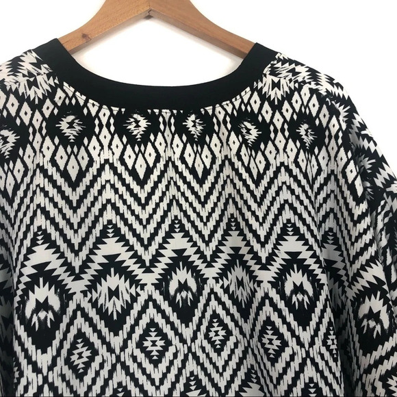 Monteau | Open Tribal Print Cardi Blazer - Picture 8 of 8
